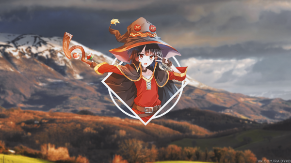 Anime,Dziewcząt anime,picture in picture,Megumin,Raidy hd