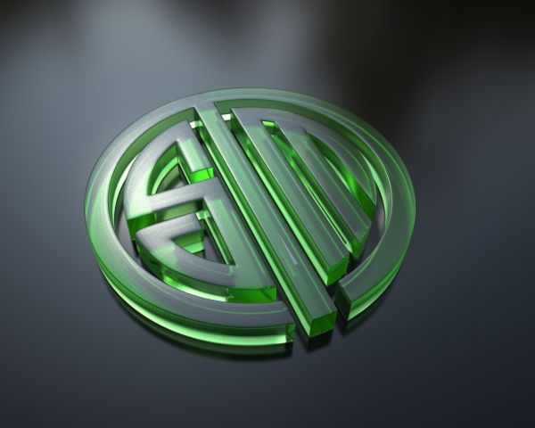 League of Legends, logo, cirkel, illustratie, 3D, groen