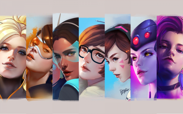 Obra de arte,videojuegos,Supervisión,Misericordia,Tracer Overwatch,Symmetra Overwatch