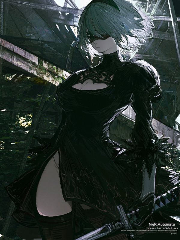 Anime,Anime girls,Nier Automata,2B Nier Automata,John Kafka