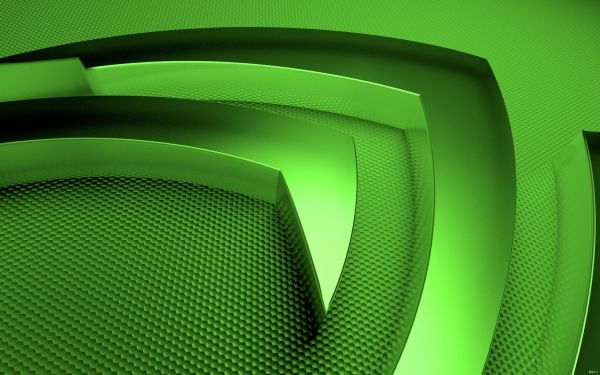 illustrazione, logo, giallo, verde, cerchio, Nvidia