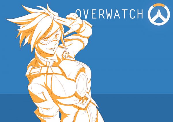 Illustration,Anime,Karikatur,Overwatch,Tracer Overwatch,Schriftart