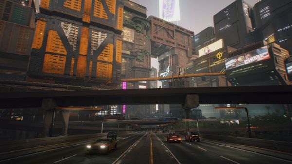 város,videójátékok,Video Game Art,cyberpunk city,Cyberpunk 2077,autó