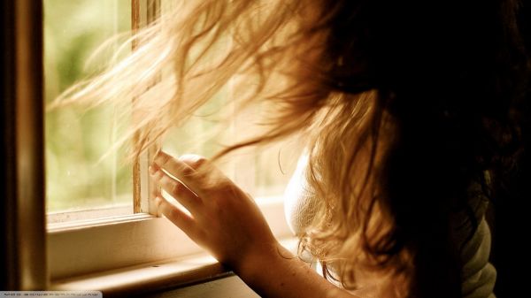 cara, luz de sol, mujer, modelo, retrato, ventana