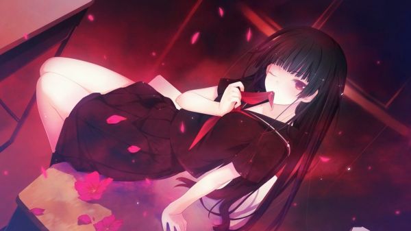 1920x1080 px,anime girls,Kanoe Yuuko,uniforme scolastica,Tasogare Otome x Amnesia