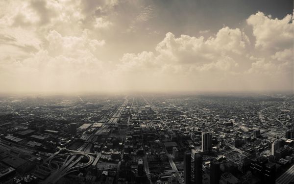 luz de sol,Paisaje urbano,cielo,monocromo,ciudad,fotografía