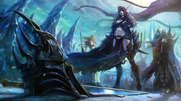 Lich King,World of Warcraft,2000x1125 px,horde,Jaina Proudmoore,Sylvanas Windrunner