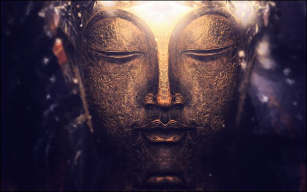 Buddha,1920x1200 px,bokeh,hloubka pole,zlato,světla