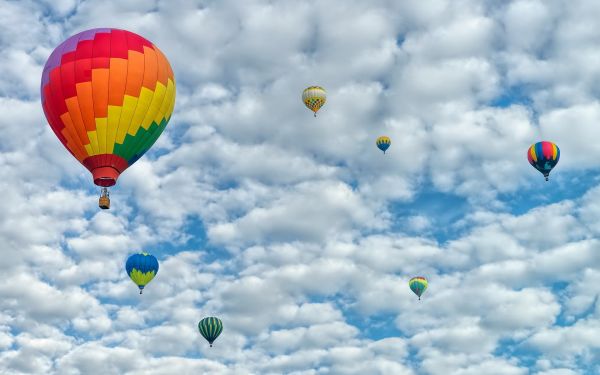 Natur, Fahrzeug, Flugzeug, Ballon, Spielzeug, Himmel