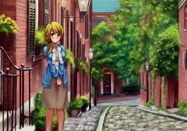 Anime,Dziewcząt anime,Ellen Baker,Nowy Horyzont,kwiat,zrzut ekranu