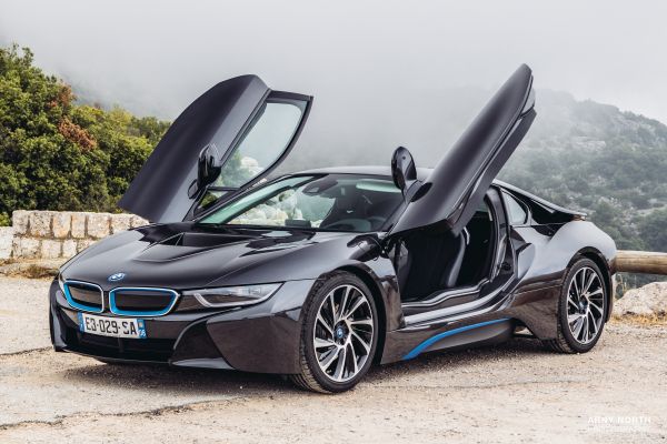 автомобиль,БМВ,средство передвижения,BMW i8,Черные автомобили,Arny North