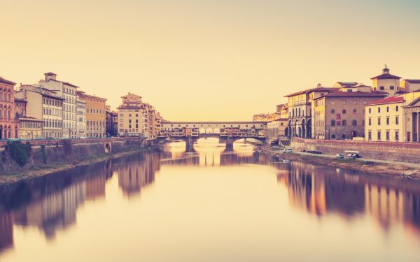 ponte vecchio,Florence,Italia,sungai,jembatan,bangunan