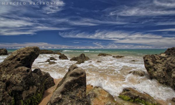 landscape,sea,bay,water,nature,rock