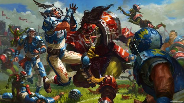 Warhammer,фантазия изкуство,Blood Bowl