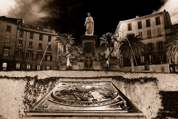 monocromático,França,templo,história,estátua,Praça da cidade