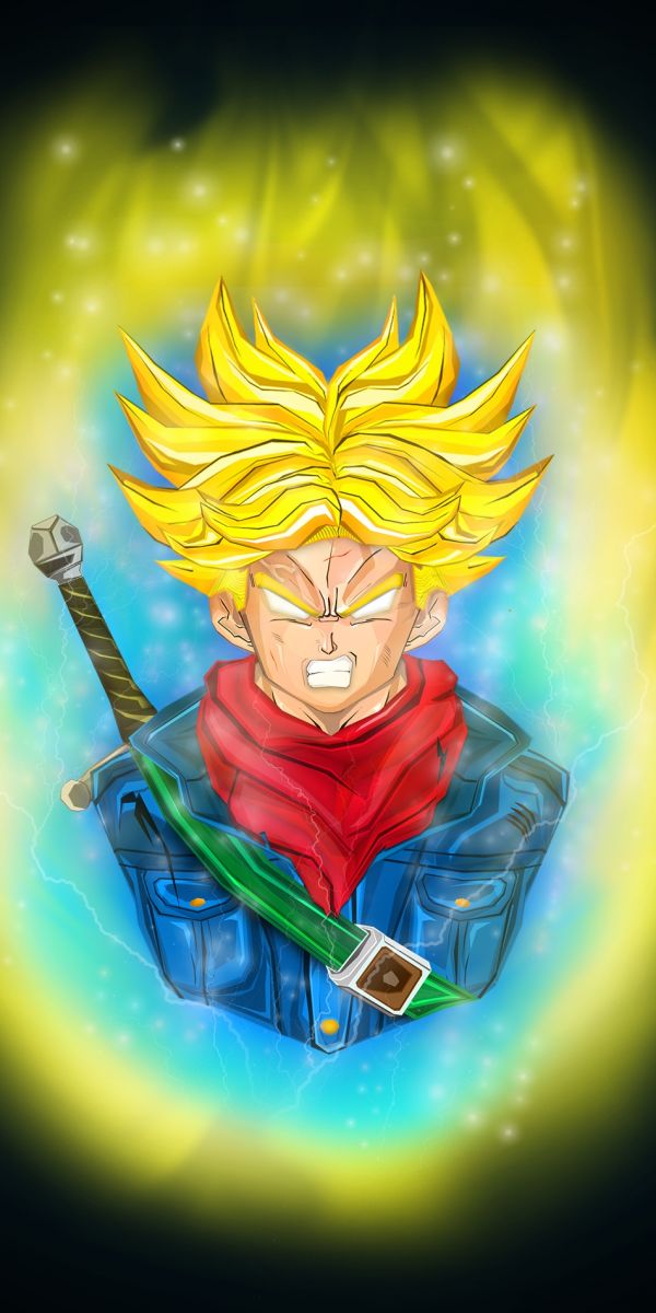 anime gutter,dragon Ball,Dragon Ball Super,Trunks karakter,Super Saiyan 2