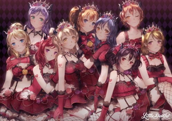 Chicas anime,Ama vive,Nishikino maki,Toujou Nozomi,Sonoda Umi,Ayase Eli