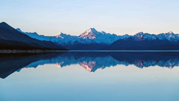 水,空,山,水資源,雲,青