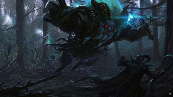 Dota 2,spook moordenaar,duisternis,screenshot,computer wallpaper,Spirit Breaker