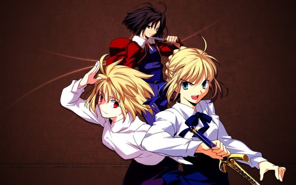 anime,Kara no Kyoukai,Ryougi Shiki,ilustrace,Fate Stay Night,Arcueid Brunestud