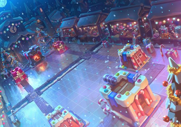 Clash Royale,Video Game Art,arena,ArtStation,Kerstmis-