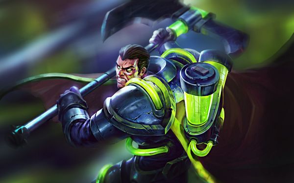 League of Legends,Darius,Noxus,green,machine,Bioforge