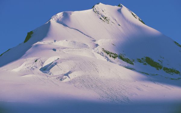 Berge, Schnee, Weiß, Wasser, Winter, blau