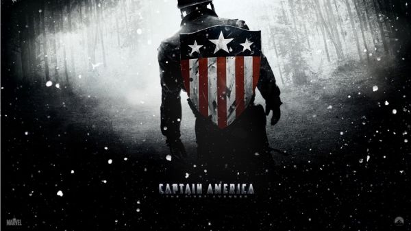 Kapitán Amerika,plagát,Captain America The First Avenger,tma,screenshot,počítač tapeta