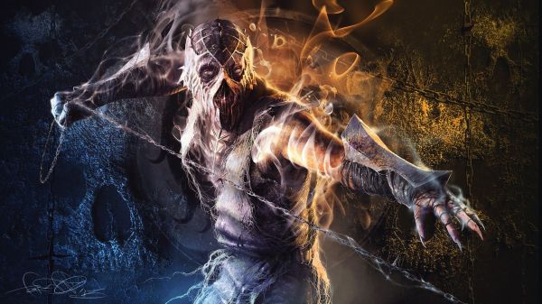 jocuri video,Bătaia mortală,Mortal Kombat X,mitologie,Fum Mortal Kombat,întuneric