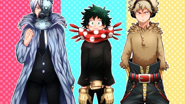 Boku geen Hero Academia,Izuku Midoriya,Katsuki Bakugou,Bakug Katsuki,Shoto Todoroki,Uraraka Ochako