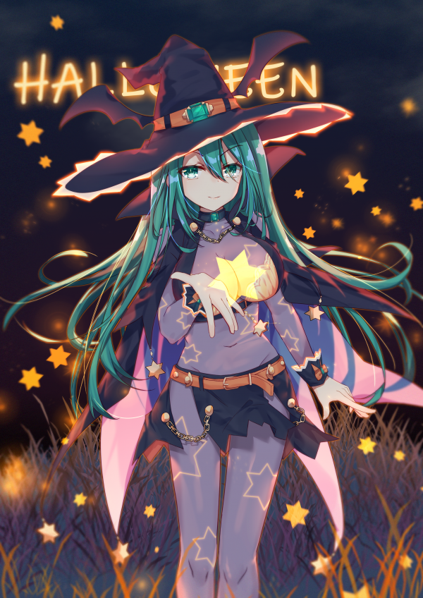 heksenhoed,Date A Live,Natsumi Date A Live,Halloween,decollete,tatoeëren