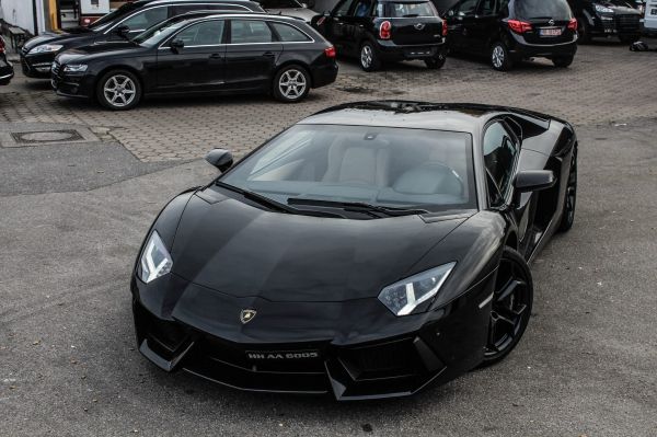 negru,mașină,vehicul,Lamborghini,Lamborghini Aventador,mașină sport