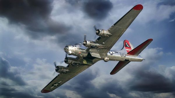 Boeing B 17 Flying Fortress,vliegtuig,militaire vliegtuigen,Tweede Wereldoorlog,Bommenwerper,US Air Force