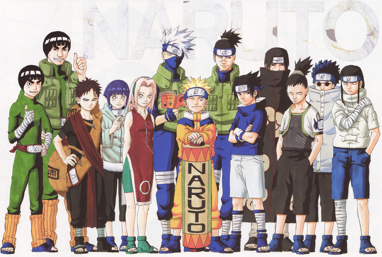 Anime naruto, Sasuke Uchiha, Haruno Sakura, Uzumaki Naruto, Hyuuga Hinata, Hatake Kakashi, Gaara, Chicos anime, Chicas anime, Umino Iruka, Hyuuga Neji, Rock Lee, Maito Gai, Uchiha Itachi, Nara Shikamaru, Aburame Shino