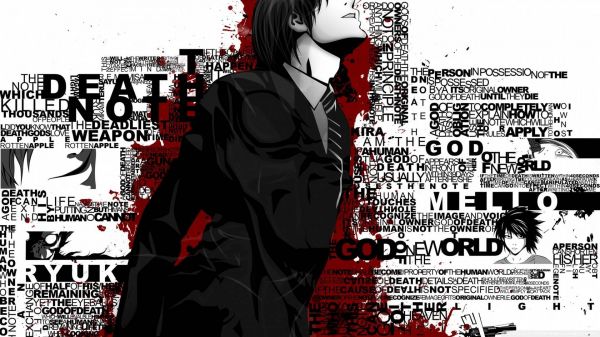 ilustrare,anime,desen animat,Death Note,băieți anime,poster