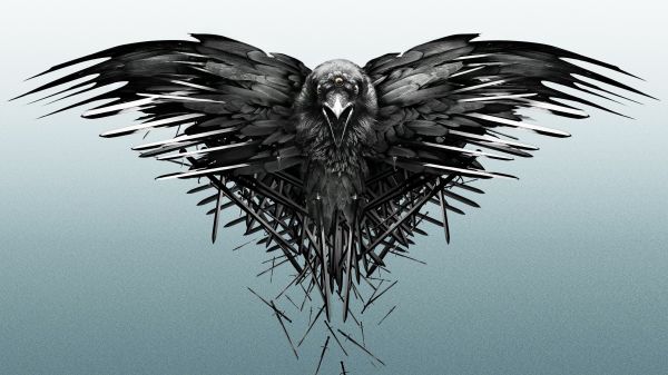 ramo,Game of Thrones,uccello rapace,aquila,monocromo,Corvo