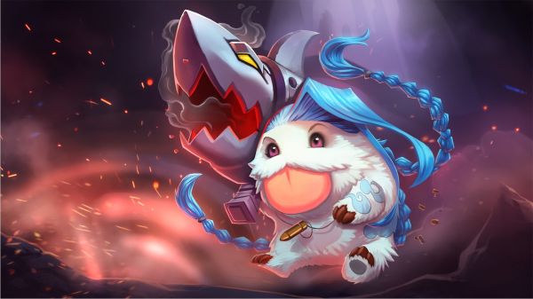 1920x1080 px,liên minh Huyền Thoại,Poro,Jinx