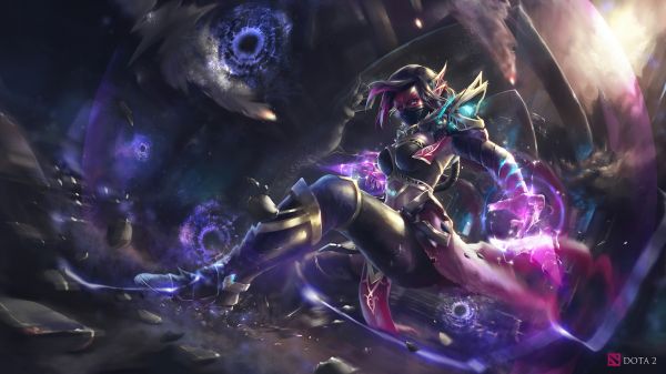 Templar Assassin,แลนยา,Dota 2,งานศิลปะ,ตัวละครในวิดีโอเกม,female warrior