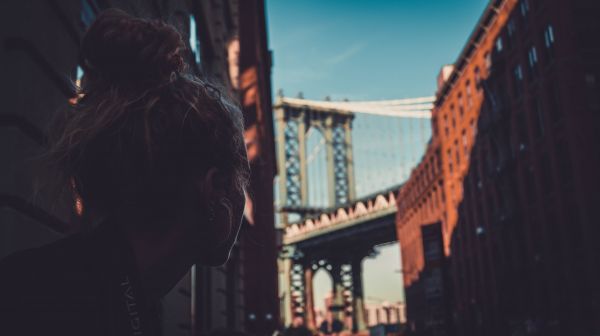 Manhattan Bridge,New York City,5456x3064 px,krøllet hår,dumbo,multiple display