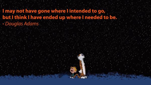 1366x768 piksel, Calvin ve Hobbes, Çizgi romanlar, Douglas Adams