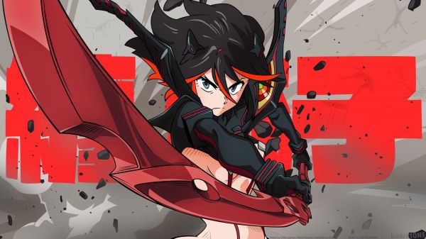 ilustrace, anime, anime dívky, Kill la Kill, komiks, Matoi Ryuuko