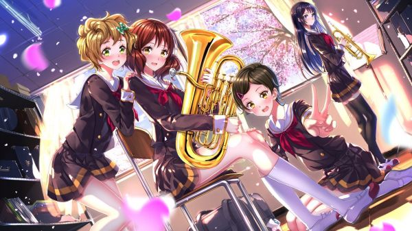 1920x1080 px,Anime,Chicas anime,Euphonium hibike,Katou Hazuki,Kawashima Sappire