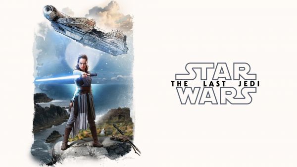 1920x1080 px,lyssverd,Rey fra Star Wars,Star Wars The Last Jedi,Millennium Falcon