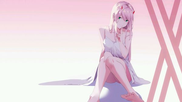 Anime Mädchen,Zero Two Darling in the FranXX,Darling in the FranXX,Minimalismus,national team,Füße