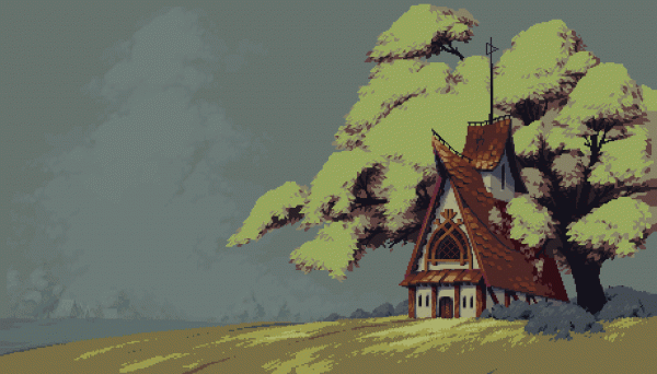 pixel art,korrelig,middeleeuws,veld-,boomhut