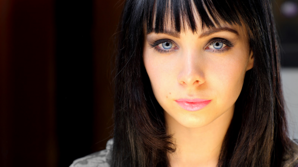 Ksenia Solo,long hair,Lost girl,model,bangs,blue eyes