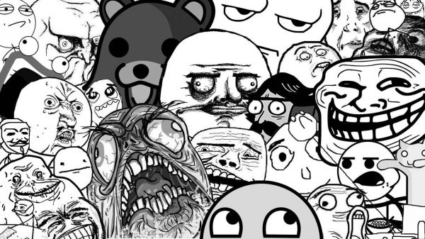 dessin,illustration,dessin animé,Pedobear,Memes,Monochrome