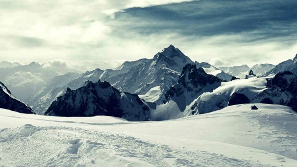 paesaggio,montagne,natura,cielo,la neve,inverno