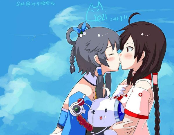 Anime Mädchen,Luo Tianyi,Yuezheng Ling,Vocaloid China,Yuri