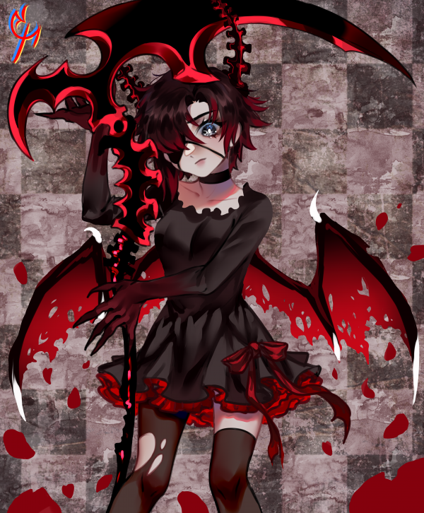 Black Rock Shooter,Ruby Rose RWBY,Holt mester,RWBY